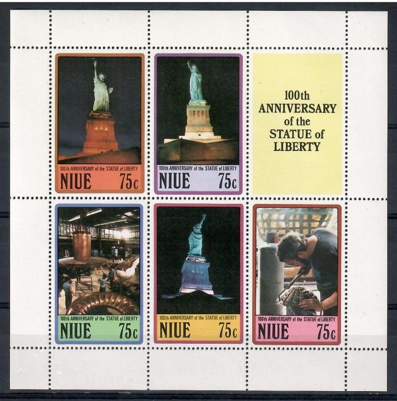Znaczek Niue 1987 Mi bl 109 Czyste **