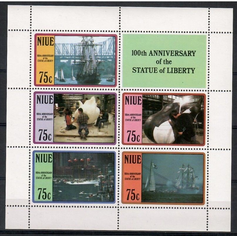 Znaczek Niue 1987 Mi bl 110 Czyste **