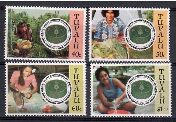 Znaczek Tuvalu 1995 Mi 713-716 Czyste **