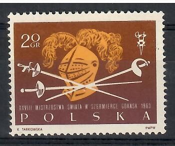 Znaczek Polska 1963 Mi 1405 Fi 1257 Czyste **