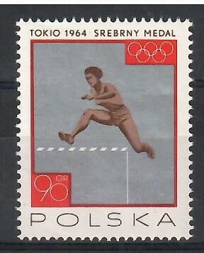 Znaczek Polska 1965 Mi 1627 Fi 1476 Czyste **