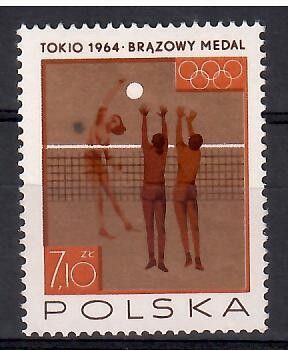 Znaczek Polska 1965 Mi 1630 Fi 1479 Czyste **