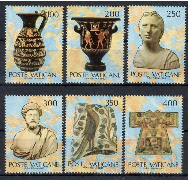 Znaczek Watykan 1983 Mi 820-825 Czyste **