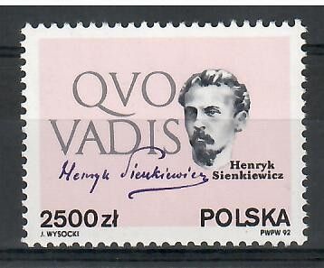 Znaczek Polska 1992 Mi 3374 Fi 3226 Czyste **