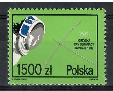 Znaczek Polska 1992 Mi 3388 Fi 3240 Czyste **