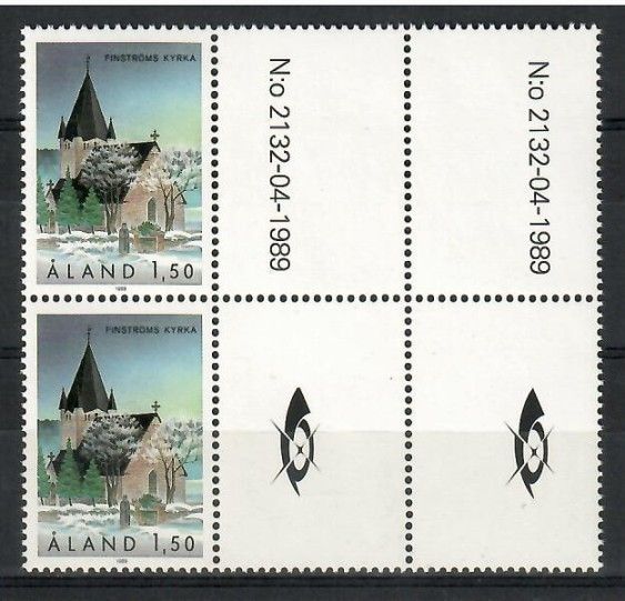 Znaczek Wyspy Alandzkie 1989 Mi 37 Czyste **