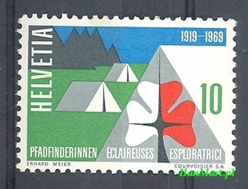 Znaczek Szwajcaria 1958 Mi 895 Czyste **