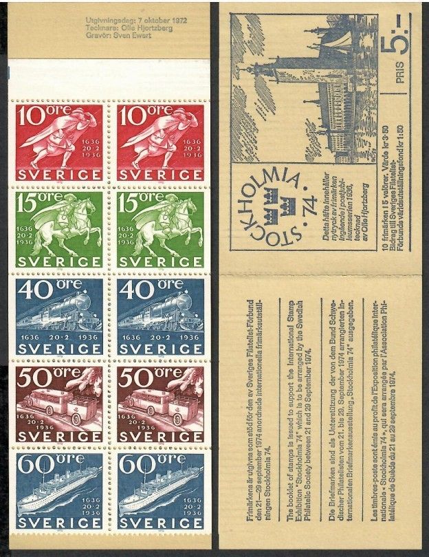 Znaczek Szwecja 1972 Mi mh 35 Czyste **