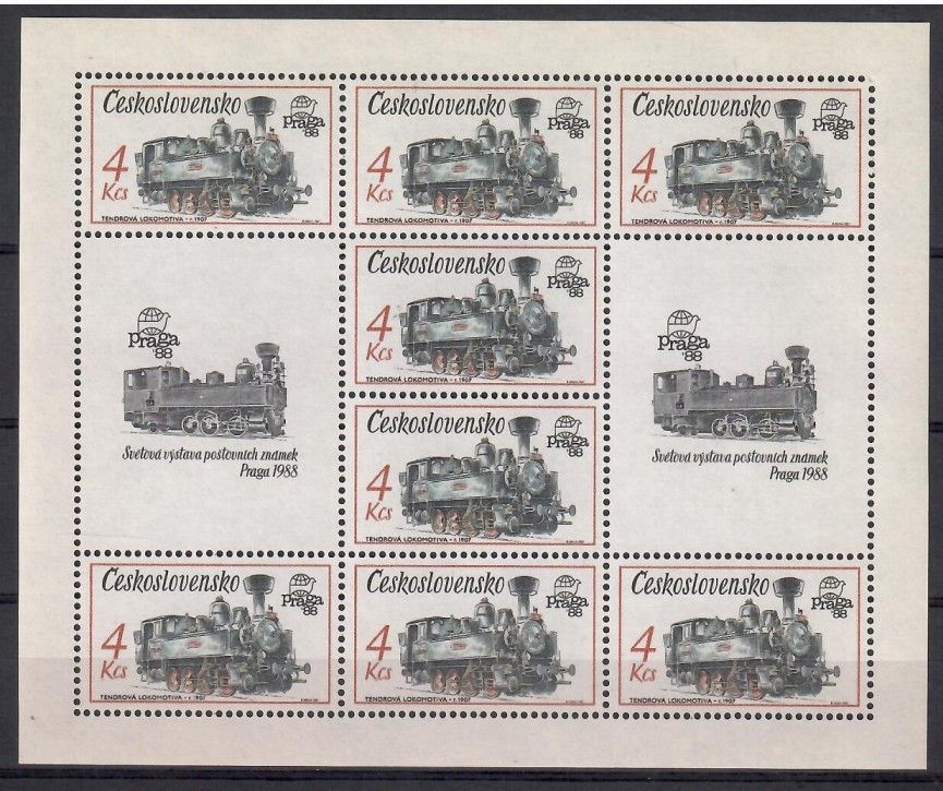 Znaczek Czechosłowacja 1987 Mi ark 2913 Czyste **