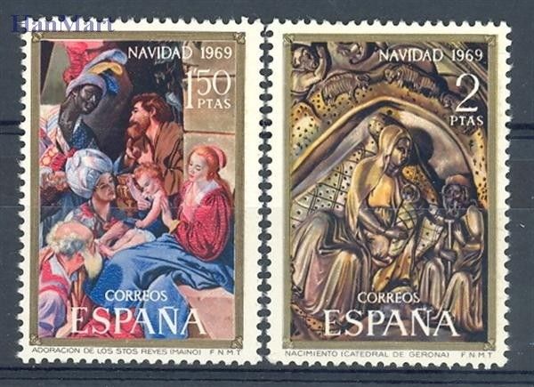 Znaczek Hiszpania 1969 Mi 1837-1838 Czyste **