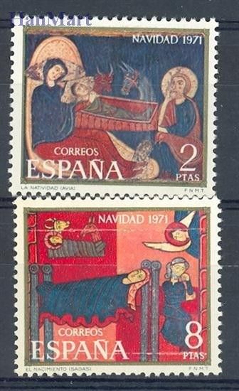 Znaczek Hiszpania 1971 Mi 1956-1957 Czyste **