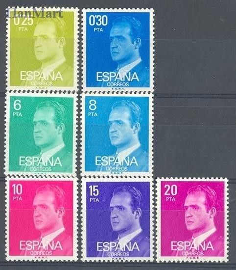 Znaczek Hiszpania 1977 Mi 2303-2309y Czyste **