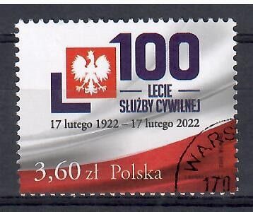 Znaczek Polska 2022 Mi abo 5347 Fi abo 5197 Stemplowane