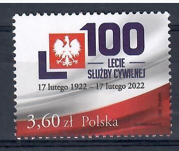 Znaczek Polska 2022 Mi 5347 Fi 5197 Czyste **