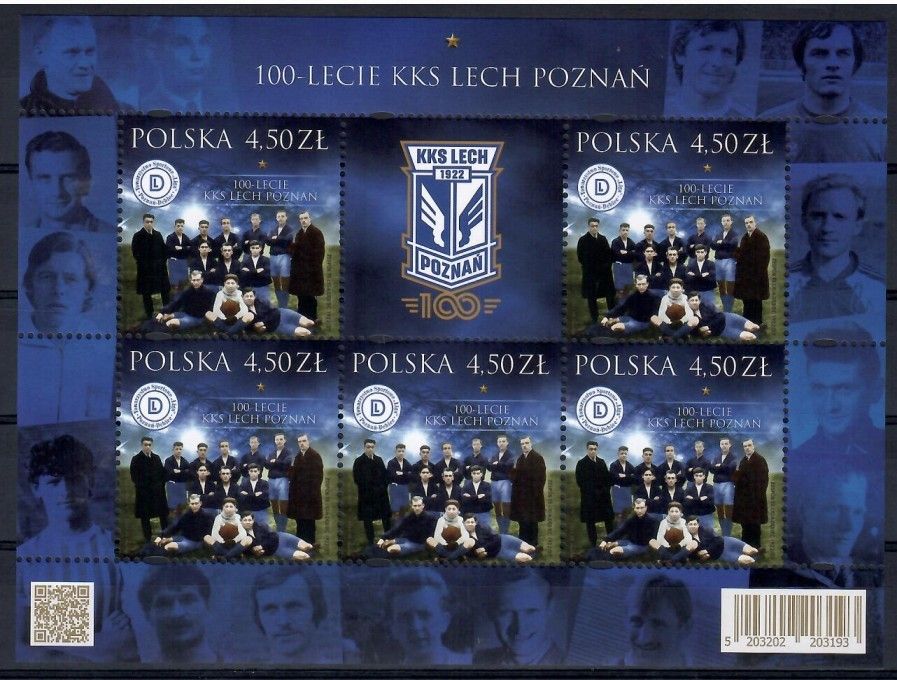 Znaczek Polska 2022 Mi ark 5353 Fi ark 5203 Czyste **