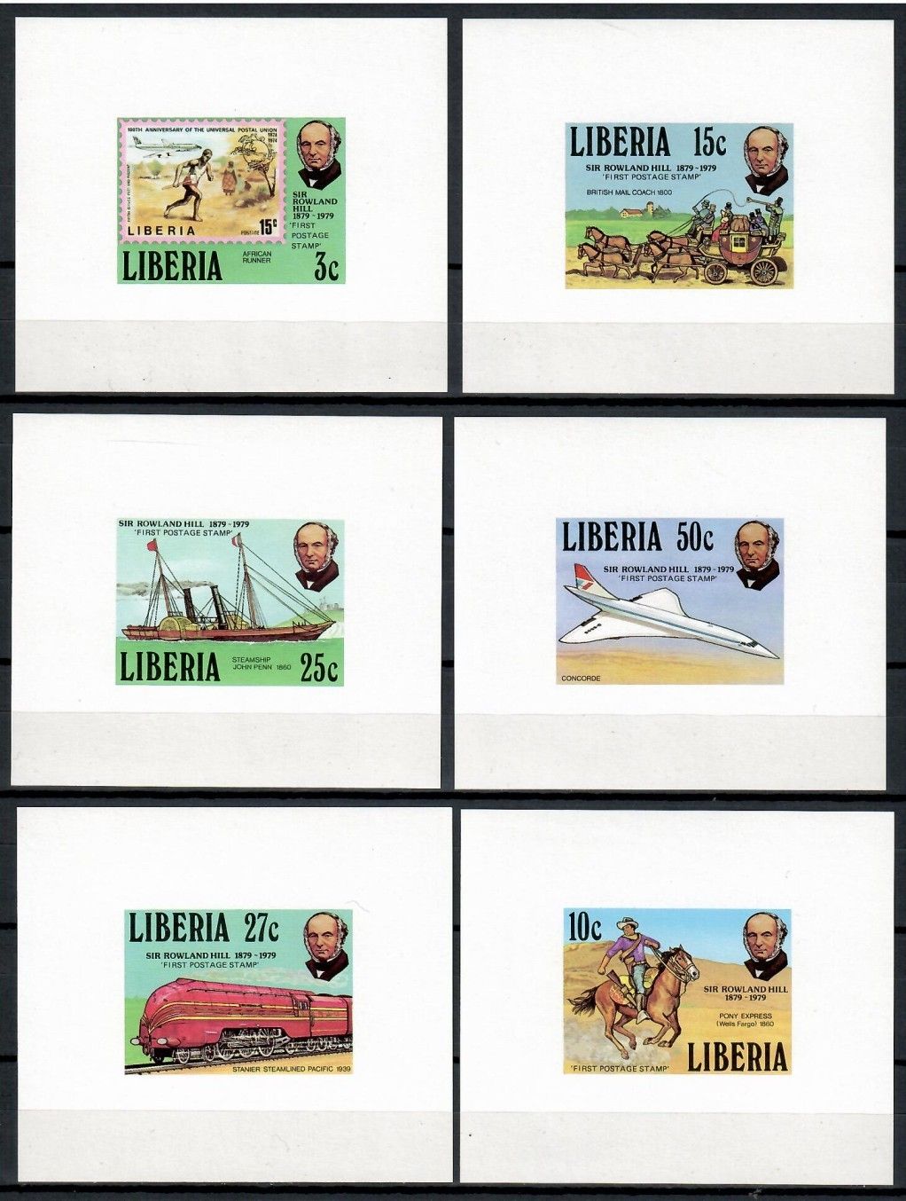 Znaczek Liberia 1979 Mi lx 1098-1103B Czyste **