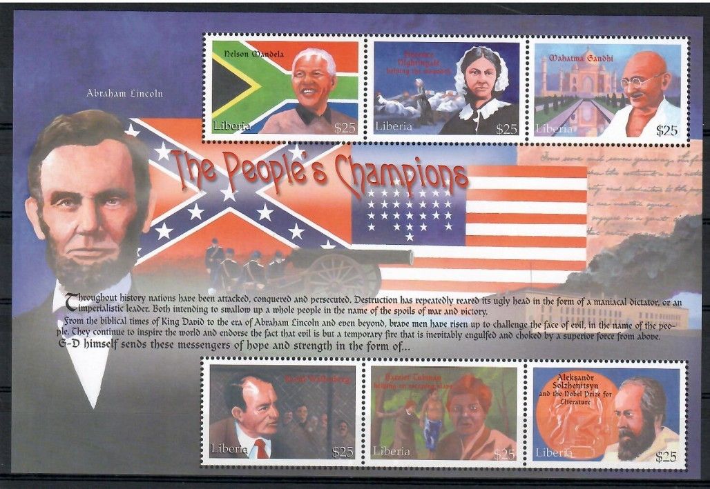 Znaczek Liberia 2001 Mi ark 3708-3713 Czyste **