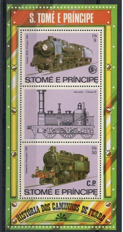 Znaczek Wyspy Św. Tomasza i Książęca 1982 Mi bl 114 Czyste **