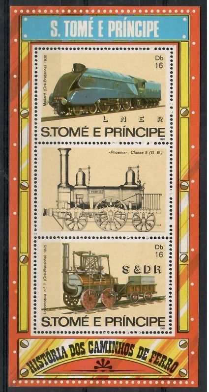 Znaczek Wyspy Św. Tomasza i Książęca 1982 Mi bl 115 Czyste **