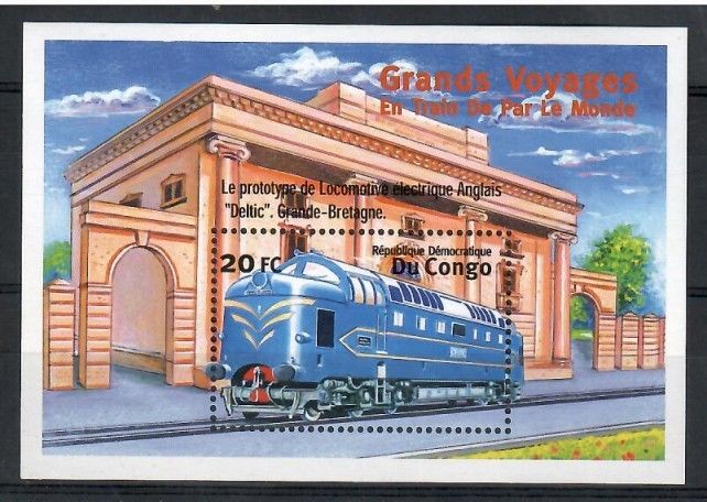 Znaczek Kongo Kinszasa / Zair 2001 Mi bl 101 Czyste **