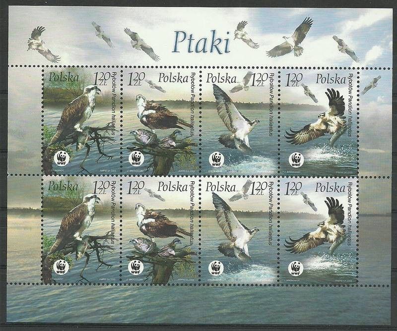 Znaczek Polska 2003 Mi ark 4079-4082 Fi ark 3929-3932 Czyste **