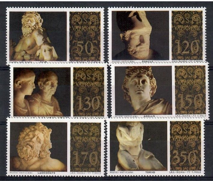 Znaczek Watykan 1977 Mi 705-710 Czyste **