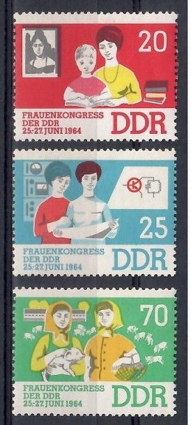 Znaczek NRD / DDR 1964 Mi 1030-1032 Czyste **