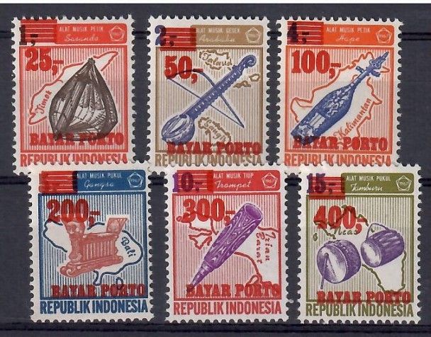 Znaczek Indonezja 1978 Mi por 58-63a Czyste **