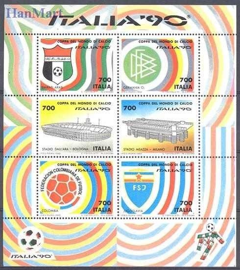 Znaczek Włochy 1990 Mi bl 6 Czyste **