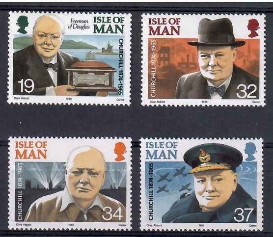 Znaczek Wyspa Man 1990 Mi 438-441 Czyste **