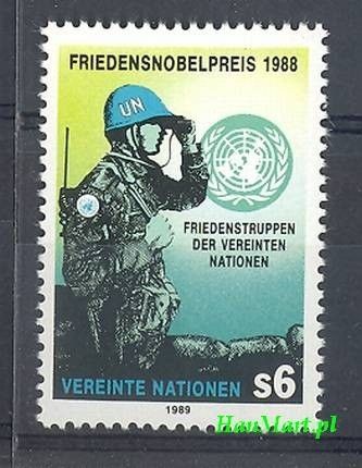 Znaczek Narody Zjednoczone Wiedeń 1989 Mi 91 Czyste **