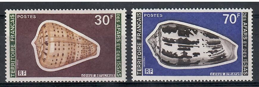 Znaczek Francuskie Terytorium Afarów i Issów 1977 Mi 165-166 Czyste **