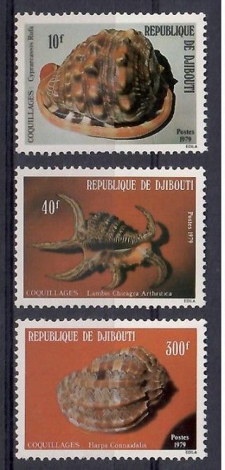 Znaczek Dżibuti 1979 Mi 262-264 Czyste **