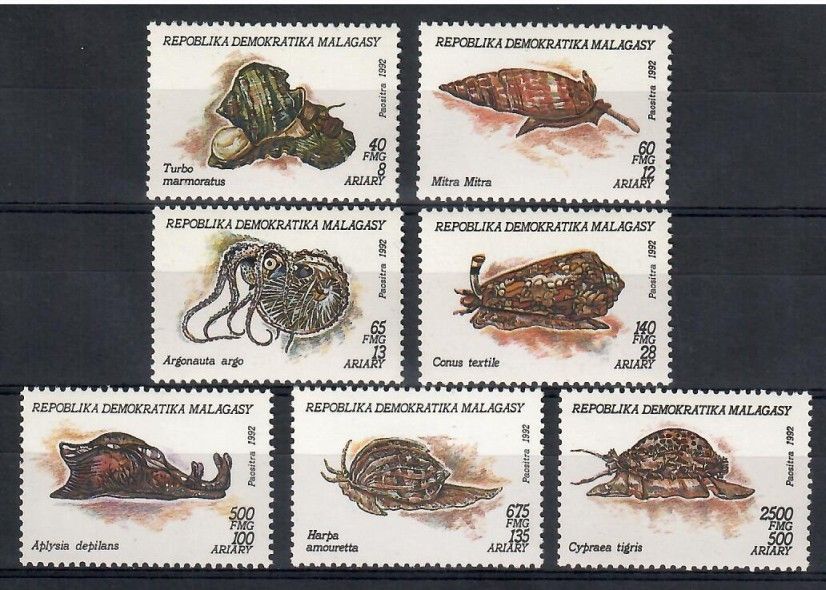 Znaczek Madagaskar 1993 Mi 1416-1422 Czyste **