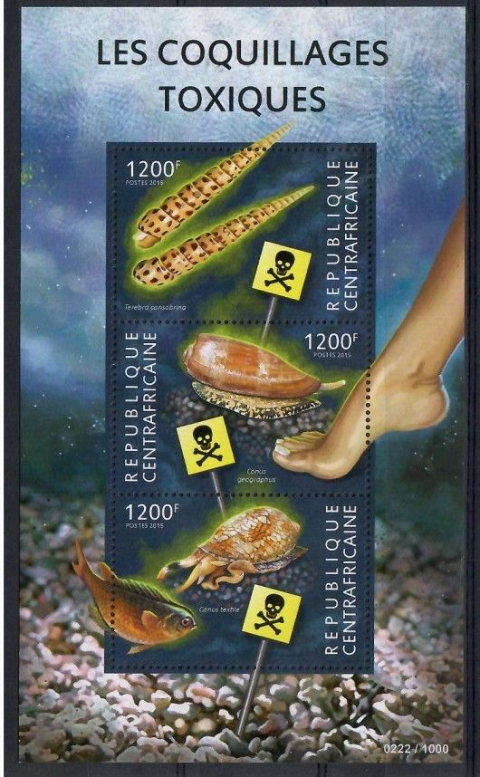 Znaczek Republika Środkowoafrykańska 2015 Mi ark 5517-5519 Czyste **