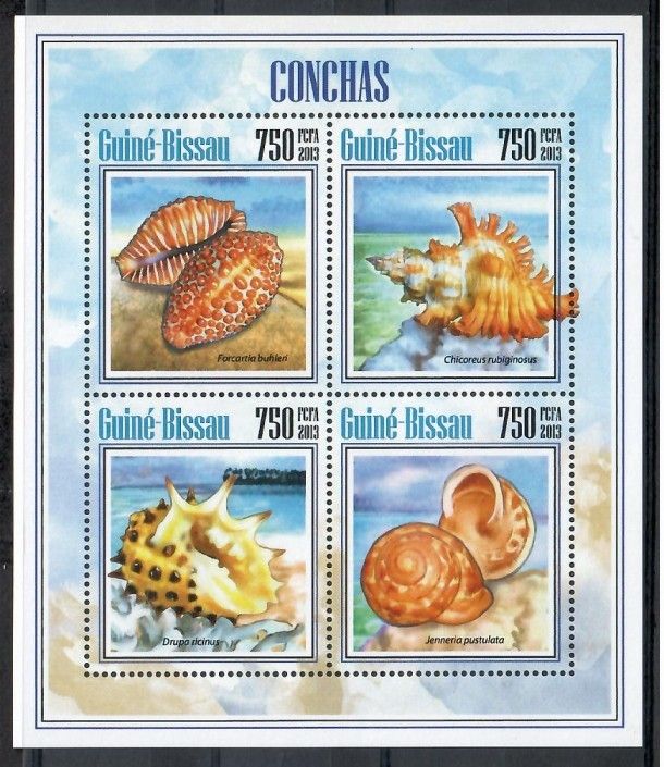 Znaczek Gwinea Bissau 2013 Mi ark 6996-6999 Czyste **