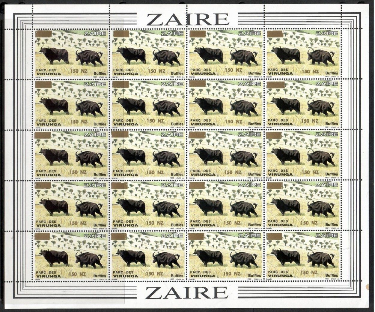 Znaczek Kongo Kinszasa / Zair 1994 Mi ark 1106 Czyste **
