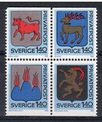 Znaczek Szwecja 1982 Mi 1189-1192 Czyste **