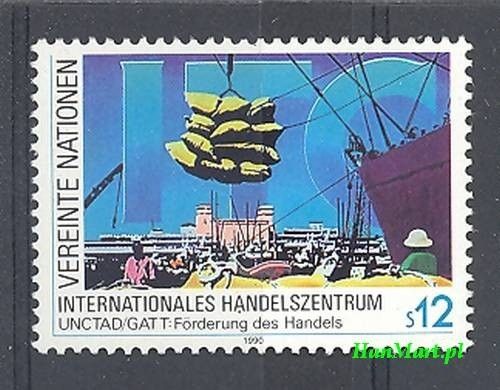 Znaczek Narody Zjednoczone Wiedeń 1990 Mi 98 Czyste **
