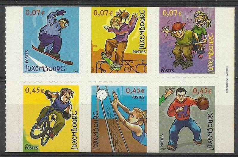 Znaczek Luksemburg 2002 Mi 1564-1569 Czyste **