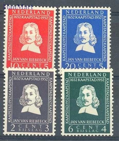 Znaczek Holandia 1952 Mi 583-586 Czyste **