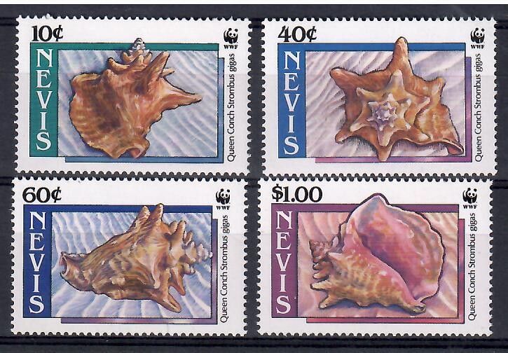 Znaczek Nevis 1990 Mi 523-526 Czyste **