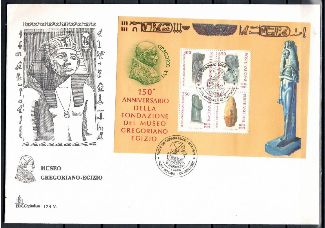 Znaczek Watykan 1989 Mi bl 11 FDC