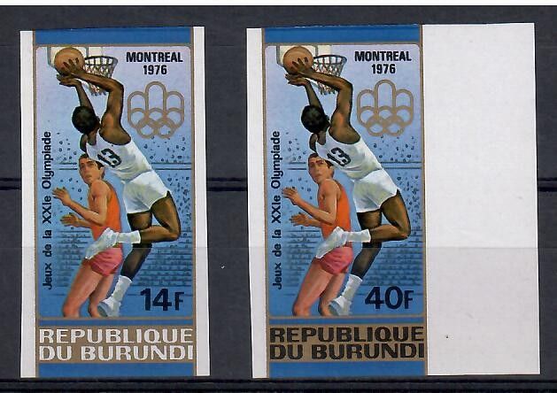 Znaczek Burundi 1976 Mi 1263B+1270B Czyste **