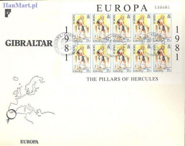 Znaczek Gibraltar 1981 Mi 416-417 FDC