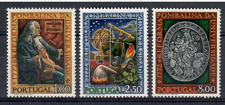 Znaczek Portugalia 1972 Mi 1178-1180 Czyste **