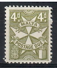 Znaczek Malta 1967 Mi por 34Ax Czyste **