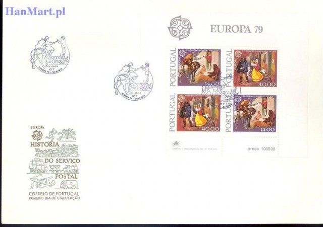Znaczek Portugalia 1979 Mi bl 27 FDC