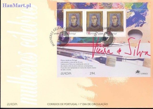 Znaczek Portugalia 1996 Mi bl 113 FDC