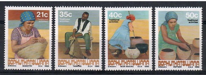 Znaczek Bophuthatswana 1990 Mi 248-251 Czyste **